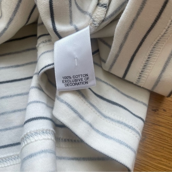 DANIEL CREMIEUX Stripe Long Sleeve Polo Shirt Small - Picture 3 of 5